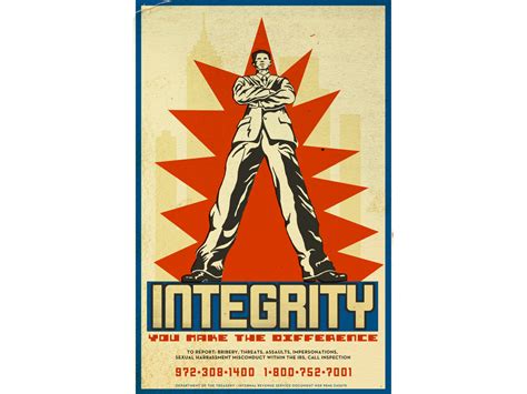 Integrity Poster For The Irs By Scot Howard On Dribbble