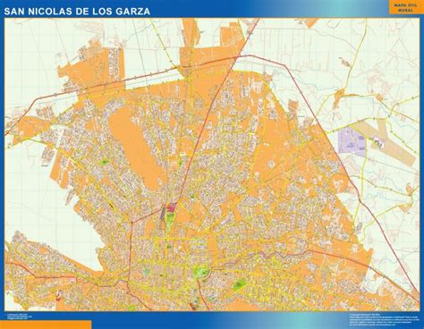 San Nicolas De Los Garza Mappa Messico Mappe Mondo Netmaps