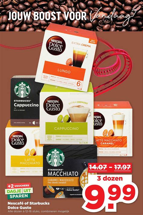 Nescaf Of Starbucks Dolce Gusto Aanbieding Bij Plus Folders Nl