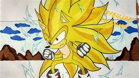 Cómo Dibujar a Super Sonic 3 Drawing Super Sonic 3 YouTube