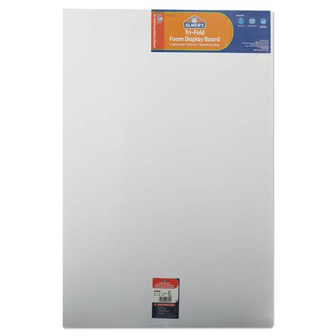 Elmers Premium Foam Tri Fold Display Board 316” Thick 36 X 48 White