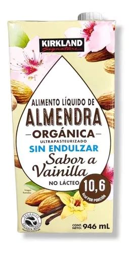 Bebida De Almendra Orgánica Sabor Vainilla Kirkland 946 Ml Sin Azucar