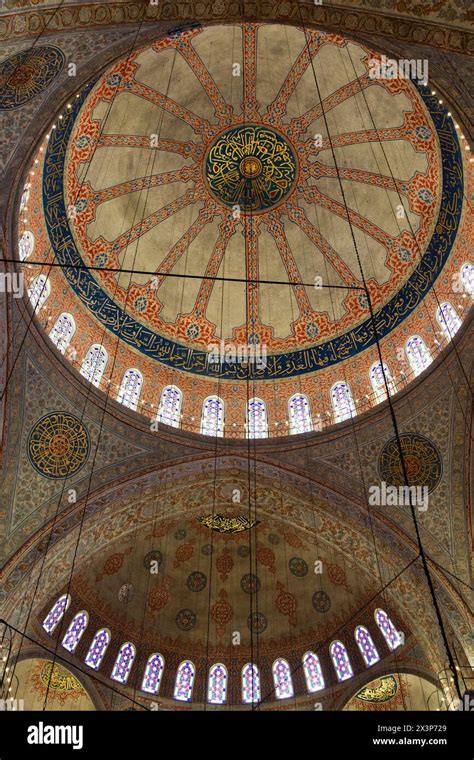 Ceiling, Interior, Blue Mosque (also called the Sultan Ahmed Mosque ...