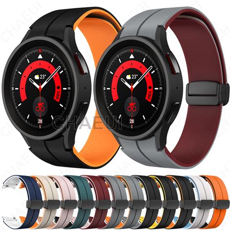 Pulseira De Acessórios De Silicone Para Samsung Galaxy Watch 6 5 Pro 4