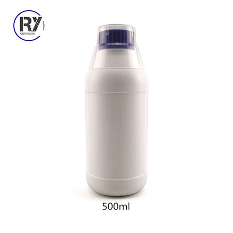 Industrial Chemical Use HDPE 1 Liter Eco Friendly Liquid Plastic Bottle