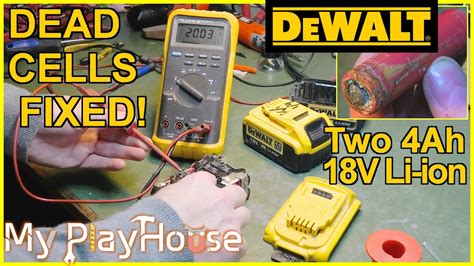 Repairing Two Dead 18 Volt Li Ion Dewalt Battery Packs 899 Youtube