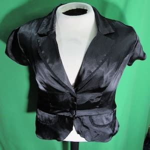 Vintage S Y K Morbid Threads Goth Hot Topic Black Satan Top Blouse Size Large Etsy