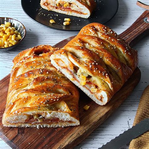 Schnelles Pizza Rezept Einfacher Pizza Strudel Aus Fertigteig Mit