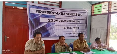 Latihan Peningkatan Kapasitas BPD Dan KPM Desa Se Kecamatan Congkar