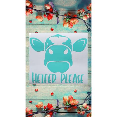 Cow Car Decal Cow Decal Cow Sticker Farm Car Decal Farm Decal | Etsy