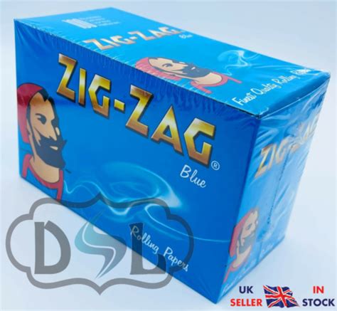 Zig Zag Zigzag Blue Rizla Regular Standard Std Smoking Rolling Papers