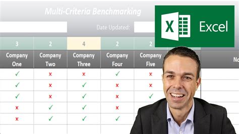 How To Make A Product Comparison Template In Excel Benchmarking YouTube