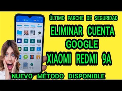 Eliminar Cuenta De Google Xiaomi Redmi 9a M2006C3LG Eliminar Cuenta