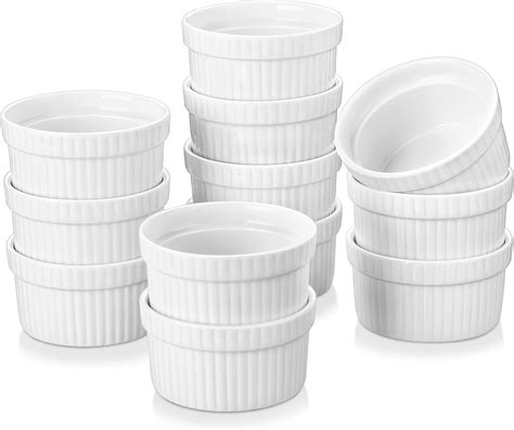 Amazon Malacasa Ramekins Oz Set Of Mini Ceramic Creme