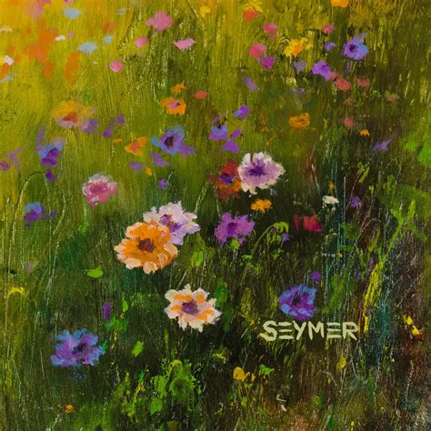 Meadow Landscape Painting ORIGINAL Living Room Decor Floral - Etsy