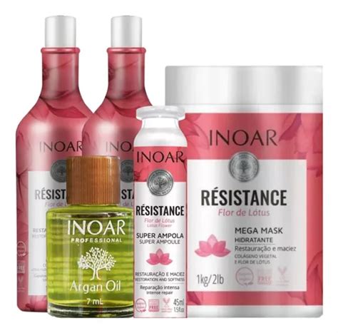 Inoar Kit Flor De Lotus Shampoo Condicionador Litro Frete Gr Tis