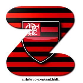 Alphabets By Monica Michielin Alfabeto Flamengo Vermelho Preto Logo