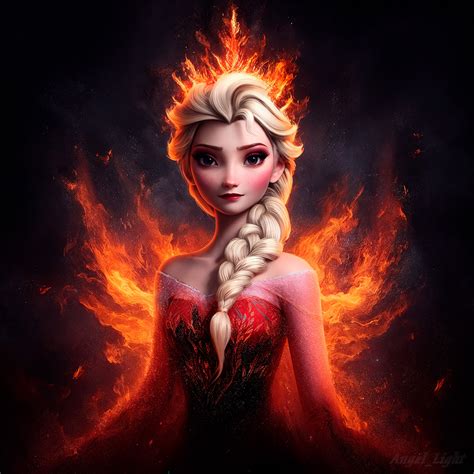 Fire Elsa By Alluring Artwork On Deviantart