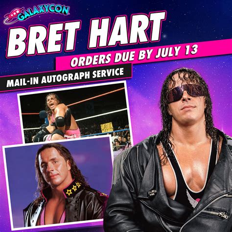 Bret Hart Mail-In Autograph Service: Orders Due July 13th