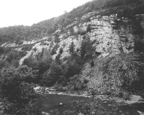 The Ocoee River Gorge Showing The Aqueduct Carrying Water From The Dam