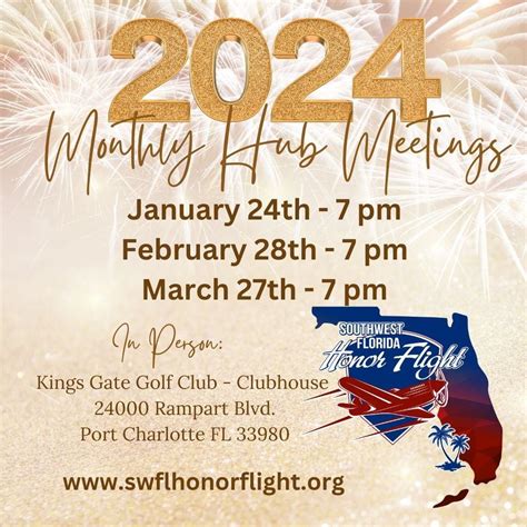 Southwest Florida Honor Flight January Hub meeting , Kings Gate Golf ...