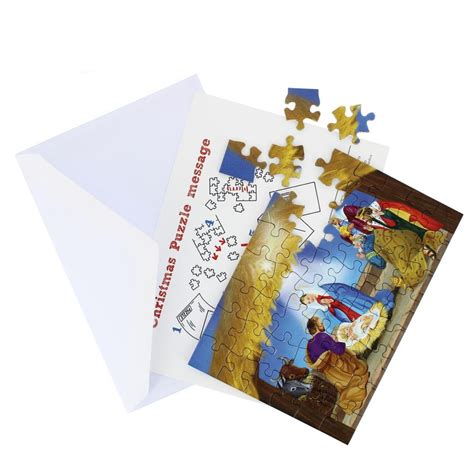 Messaggio Nascosto Nativit Con Capanna In Busta X Cm Puzzle