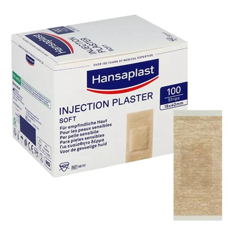 Hansaplast Injection Plaster Soft 19x40mm 100 Strips 123disposables