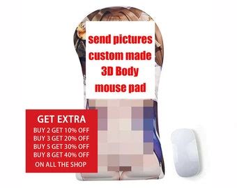 Custom Made Anime D Oppai Boob Mouse Pad With Wrist Rest Personalized Gaming Play Mat Gift Boob