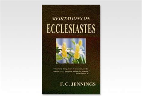 Believers Bookshelf Ecclesiastes Meditations On