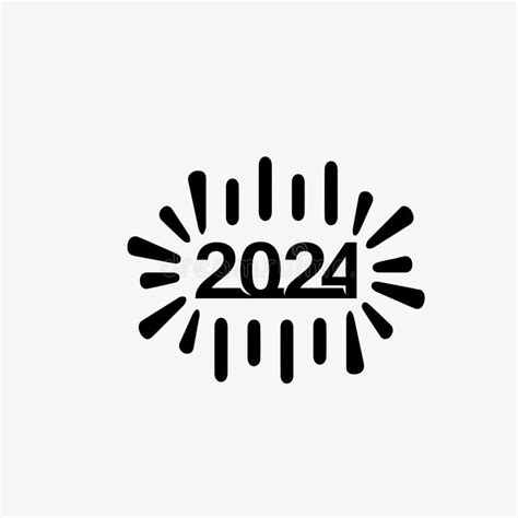 2024 New Year And Christmas Logo 2024 Number Design And Illustration