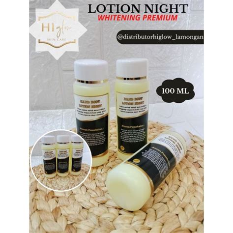 Jual LOTION MALAM PEMUTIH KLINIK AMPUH BY HI GLOW SKINCARE 100