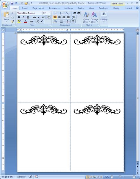 Label Template Microsoft Word | printable label templates