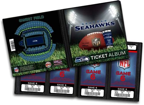 Nfl Seattle Seahawks Ticket Album Home And Kitchen