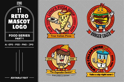 Retro Food Logos