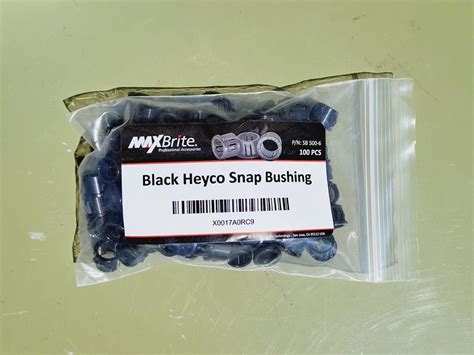 Heyco Sb Black Snap Bushing For Hole Cable Mounting Bag