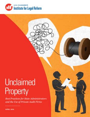 Fillable Online Unclaimed Property Institute For Legal Reform Fax