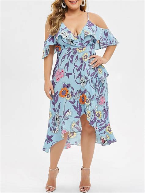 Ruffle Midi Dress Plus Size Damaris Montano