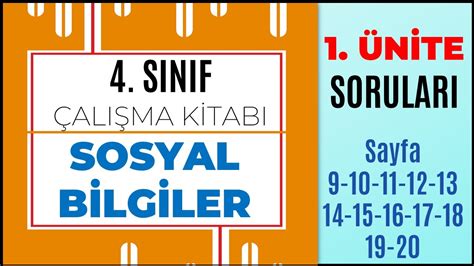 S N F Sosyal Bilgiler Al Ma Kitab Nite Sorular Saya