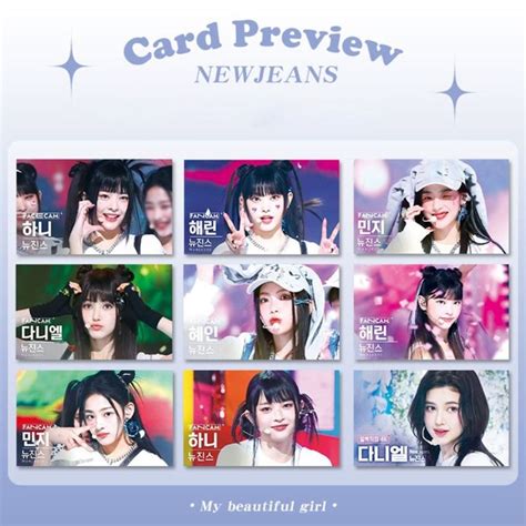 SFJHF Girls Group Cards NewJeans Postcards HD Photo Print Idol Album