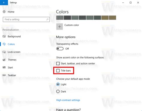 Change Title Bar Text Color In Windows 10