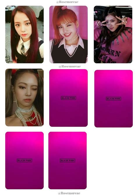 Bp Photocard Template Kart Ablonu Kartlar Kpop