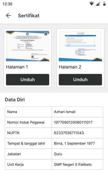 Proses Validasi Aksi Nyata Dan Unduh Sertifikat Pelatihan Mandiri