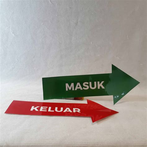 Jual Stiker Anak Panah Keluar Masuk Masuk Hijau Kab Sleman