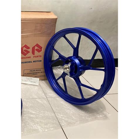 Jual Velg Roda Depan Belakang Satria Fu Fi Injeksi Biru Original SGP