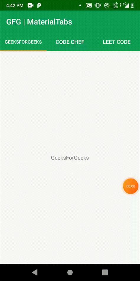 Android Material Tabs In Kotlin Geeksforgeeks