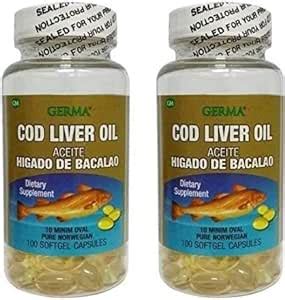 Aceite De Higado De Bacalao C Psulas X C Psulas Blandas En