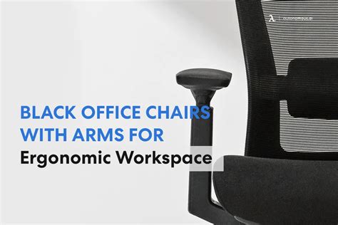 20 Black Office Chairs with Arms for Ergonomic Workspace