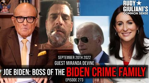 JOE BIDEN: Boss of the BIDEN CRIME FAMILY | Rudy Giuliani | September ...