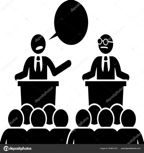 Argue Debate Debating Icon Stock Vector by ©iconfinder 459841276