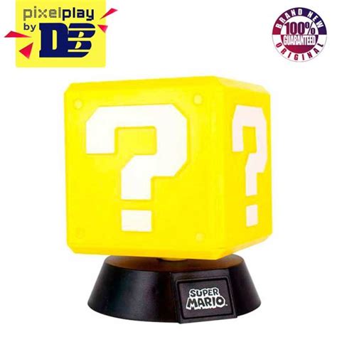 Paladone Super Mario Bros Question Block 3D Light V3 001